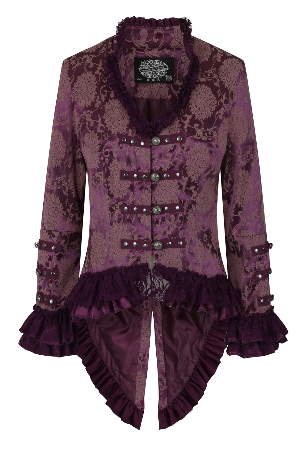 Purple Victorian Brocade Jacket